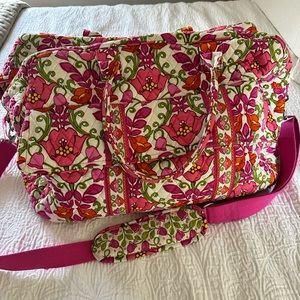Vera Bradley bag 3 part bundle: duffel bag, large tote, and toiletry bag